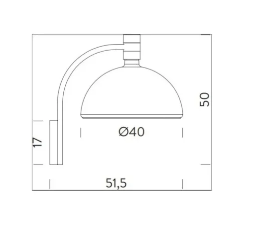 Applique murale, Albini AM/AS, AS3C, blanc et argent, L40cm, H50cm - Nemo Lighting