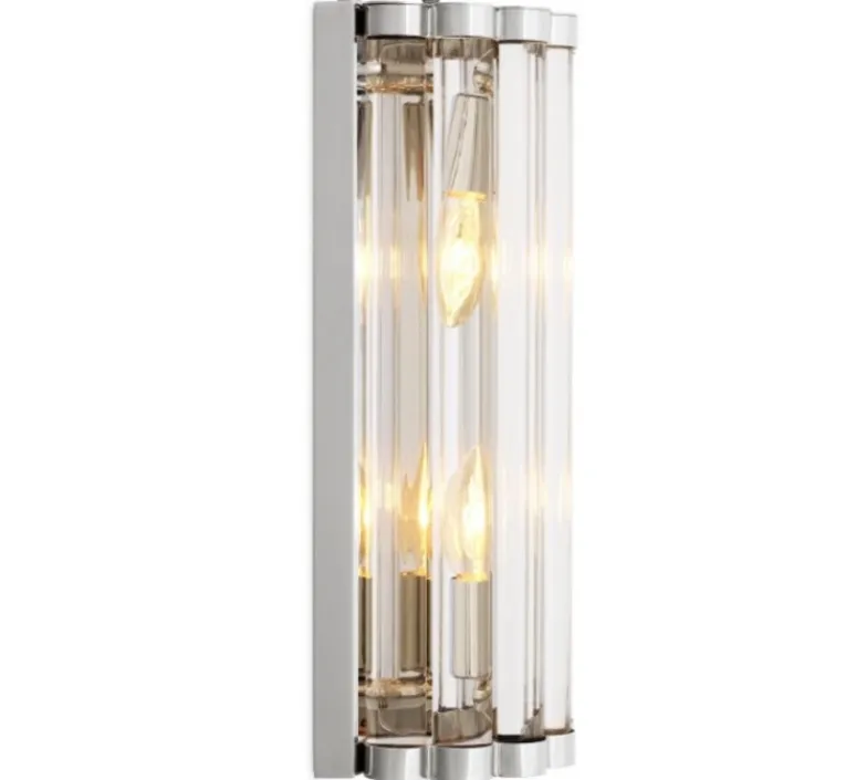 Applique*Eichholtz Applique murale, Almafi S, , L15cm, H38cm - nickel