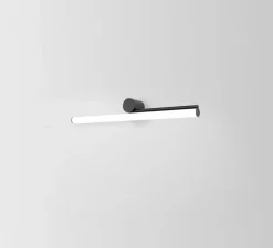 Applique*Marset Applique murale, Ambrosia A 90 right, , LED, 2700K, 1521 lm, L90cm, H9,3cm - noir