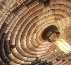 Applique*Good&Mojo Applique murale, Andros, , Ø45cm, H8cm - noir, naturel, blanc