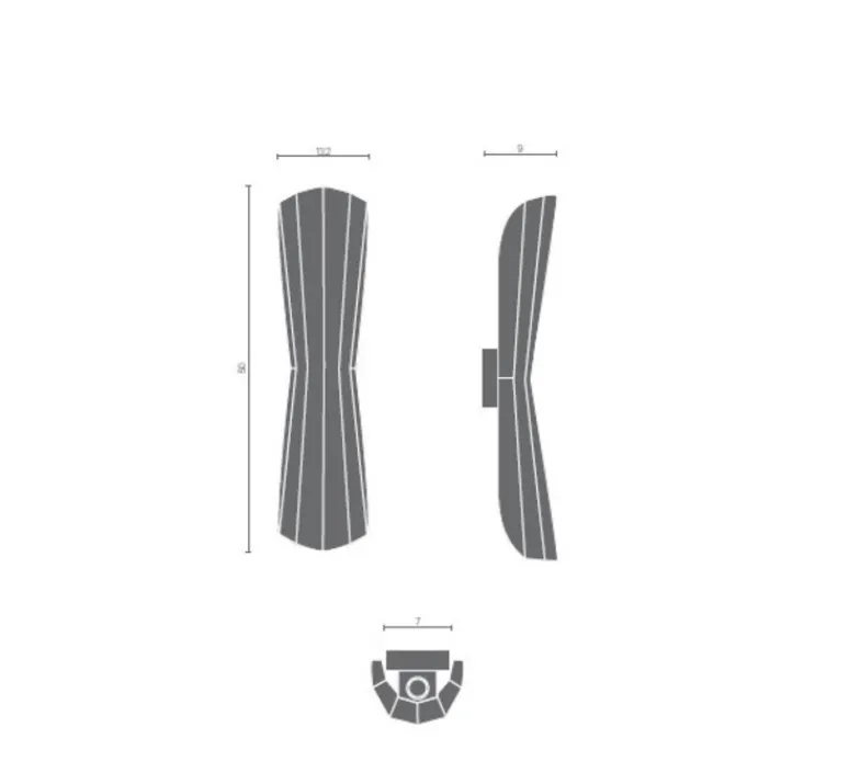 Applique*Matière Grise Applique murale, ANKARA LARGE, , L13,2cm, H50cm - rose