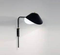 Applique murale, Antony, switch shade, noir, H41,5cm - Serge Mouille