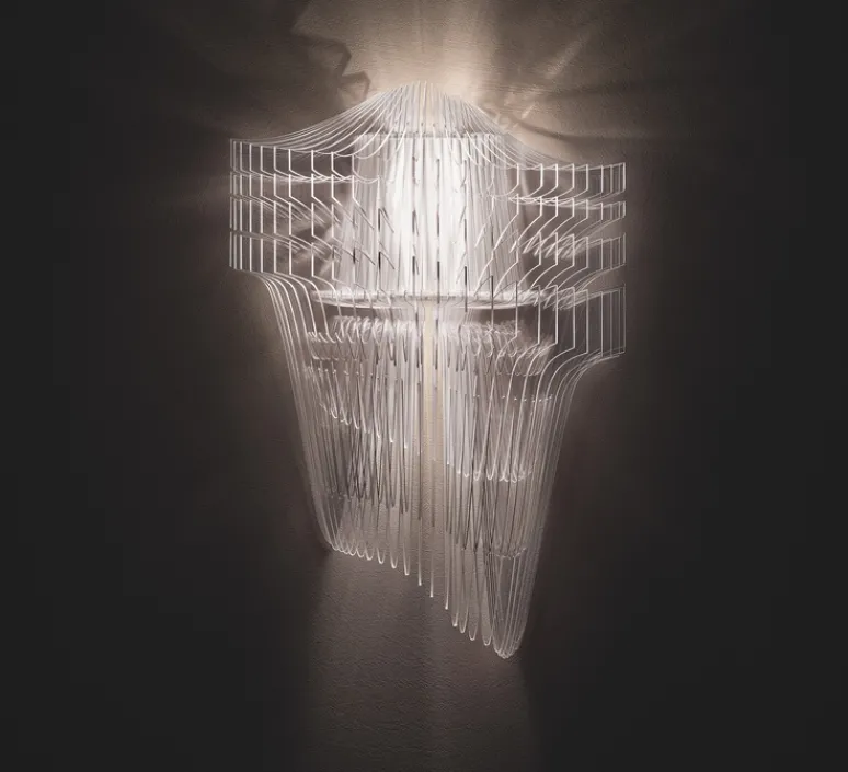 Applique*Slamp Applique murale, Aria, , L41cm, H60cm - transparent