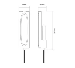 Applique*Carré Coco Applique murale, Arty, , L7,8cm, H28cm - porto
