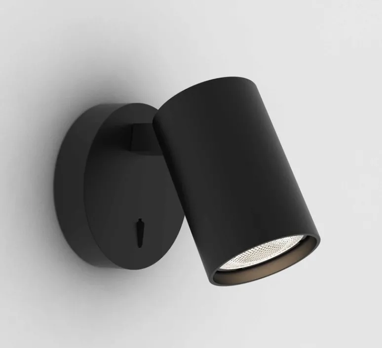 Applique*Astro Applique murale, Ascoli Single Switched, , L9cm, H10cm - Lighting noir mat