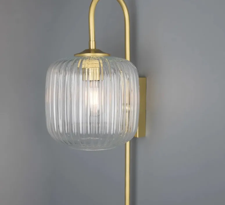 Applique*Mullan Lighting Applique murale, Astoria , , Ø20cm, H52,6cm - laiton satiné