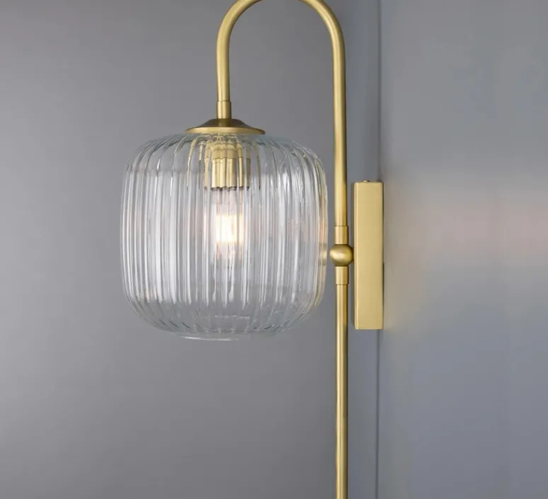 Applique*Mullan Lighting Applique murale, Astoria , , Ø20cm, H52,6cm - laiton satiné