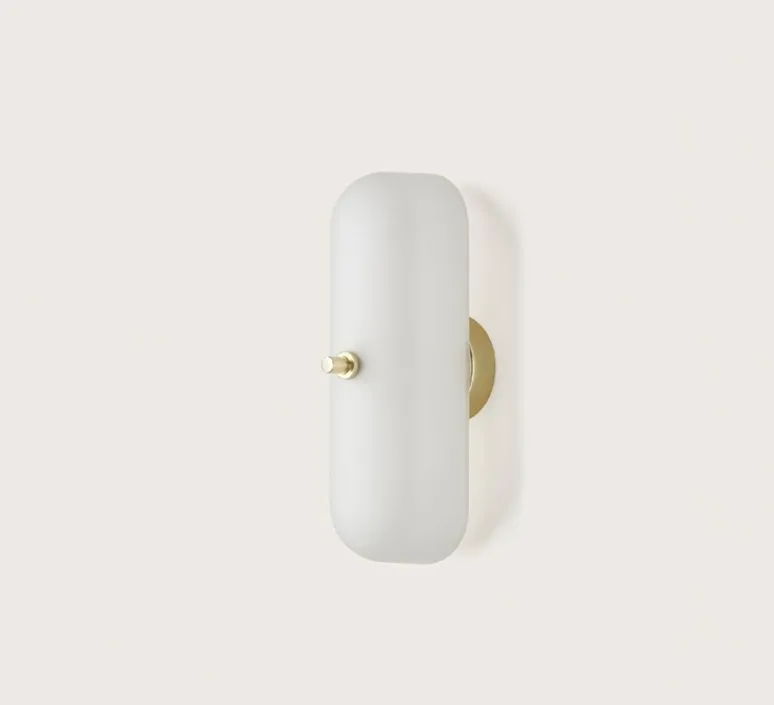 Applique*Aromas del Campo Applique murale, Atil A1281, , P13,5cm, H28cm - laiton, verre opalin