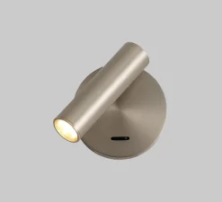 Applique murale, Atria Surface, nickel, LED, 3000K, 285 lm, Ø3cm, H11cm - ACB