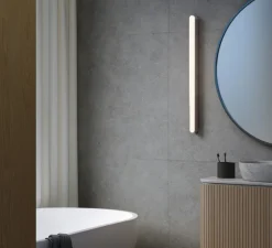 Applique*Astro Applique murale, Atticus 900, , IP44, LED, dim, 3000K, 976 lm, L5cm, H90cm - chrome