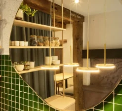 Applique*Marset Applique murale, Aura Plus, , LED, 447lm, 2700k, Ø25,3cm, P9,5cm - verre fumé