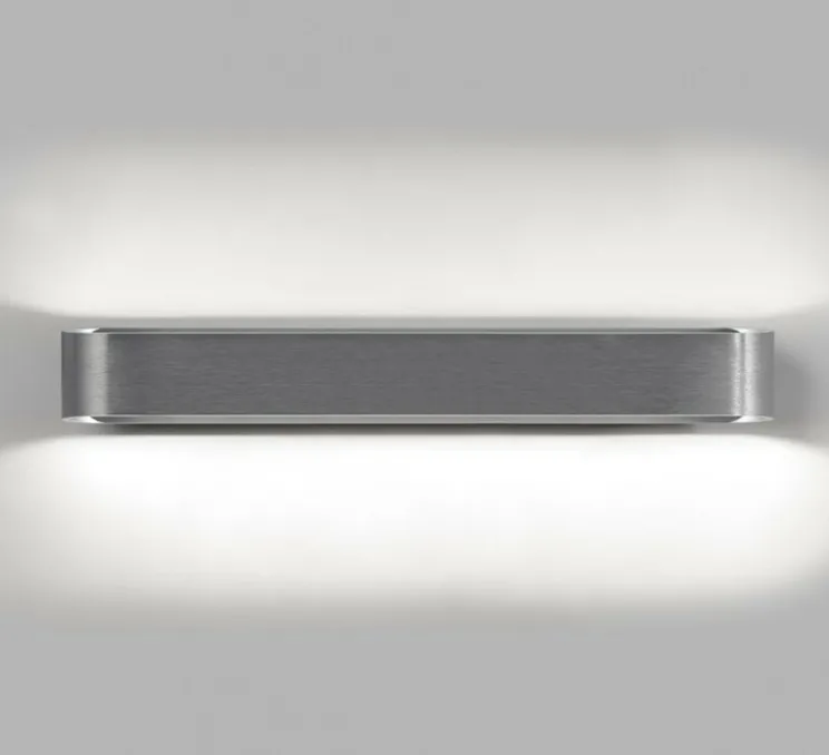 Applique murale, Aura W3, titanium, LED, dim, 3000K, 1980 lm, L46cm, H6cm - Light Point