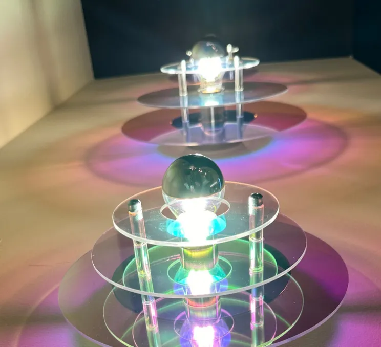 Applique murale, Aurore Petite, irisée, L22cm, H22cm-Elements lighting