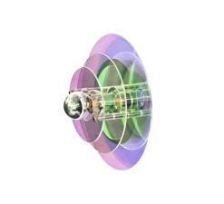 Applique murale, Aurore Petite, irisée, L22cm, H22cm-Elements lighting