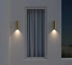 Applique*Astro Applique murale, Ava 200 Coastal, , IP44, L7,5cm, H20cm - laiton brossé PVD