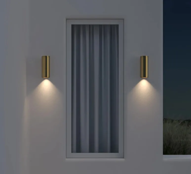 Applique*Astro Applique murale, Ava 200 Coastal, , IP44, L7,5cm, H20cm - laiton brossé PVD