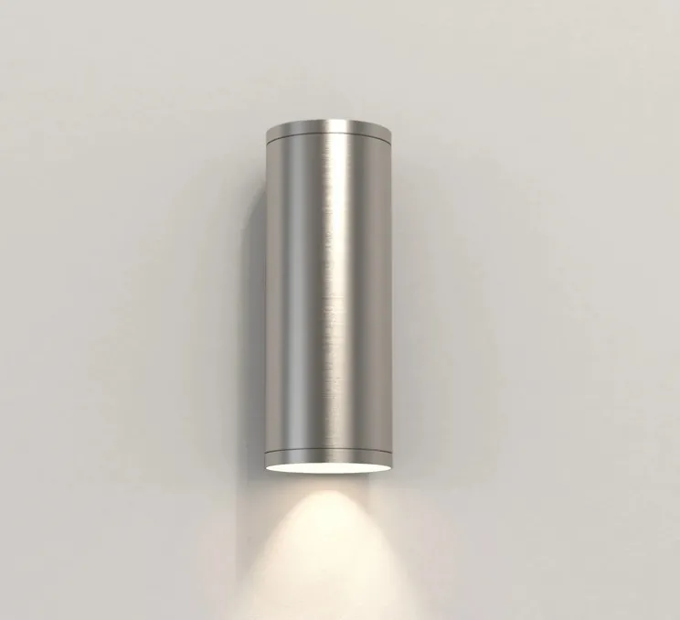 Applique murale, Ava 200 Coastal, acier inoxydable brossé, IP44, L7,5cm, H20cm - Astro