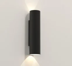 Applique*Astro Applique murale, Ava 300, texturé, IP44, L7,5cm, H30cm - noir