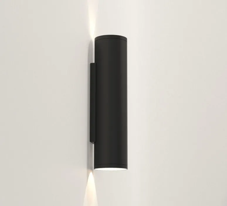 Applique*Astro Applique murale, Ava 300, texturé, IP44, L7,5cm, H30cm - noir