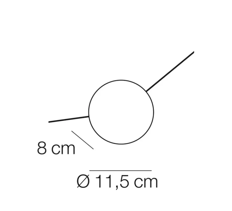 Applique*KDLN Applique murale, Azou 3, , avec prise et interrupteur, LED, 2700K, 1350lm, ∅11,5cm, P8cm (par unité) - marbre blanc