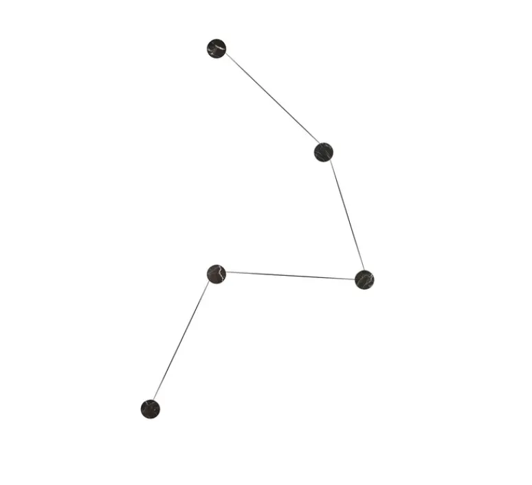 Applique*KDLN Applique murale, Azou 5, , avec prise et interrupteur, LED, 2700K, 2250lm, ∅11,5cm, P8cm (par unité) - marbre noir