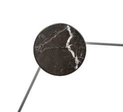 Applique*KDLN Applique murale, Azou 3, , avec prise et interrupteur, LED, 2700K, 1350lm, ∅11,5cm, P8cm (par unité) - marbre noir