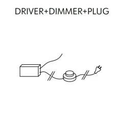 Applique*KDLN Applique murale, Azou 5, , avec prise et interrupteur, LED, 2700K, 2250lm, ∅11,5cm, P8cm (par unité) - marbre blanc