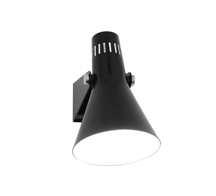 Applique murale, B3, noir, Ø23cm, H25cm - Disderot