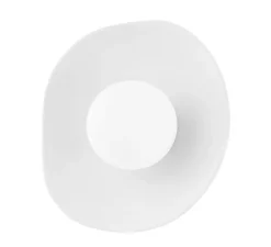 Applique murale, Bacia, blanc mat, laiton, Ø30,5cm, H30,5cm - Hudson Valley Lighting