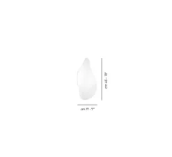 Applique*Vistosi Applique murale, Balance AP M, , LED, Ø17cm, H46cm - blanc brillant