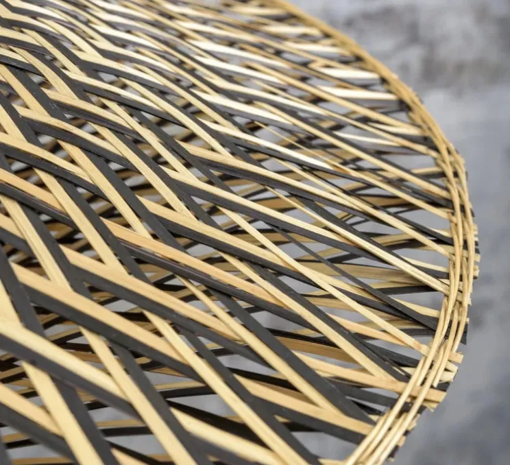 Applique murale, Bali S, naturel et noir, Ø44cm, H44cm - Good&Mojo