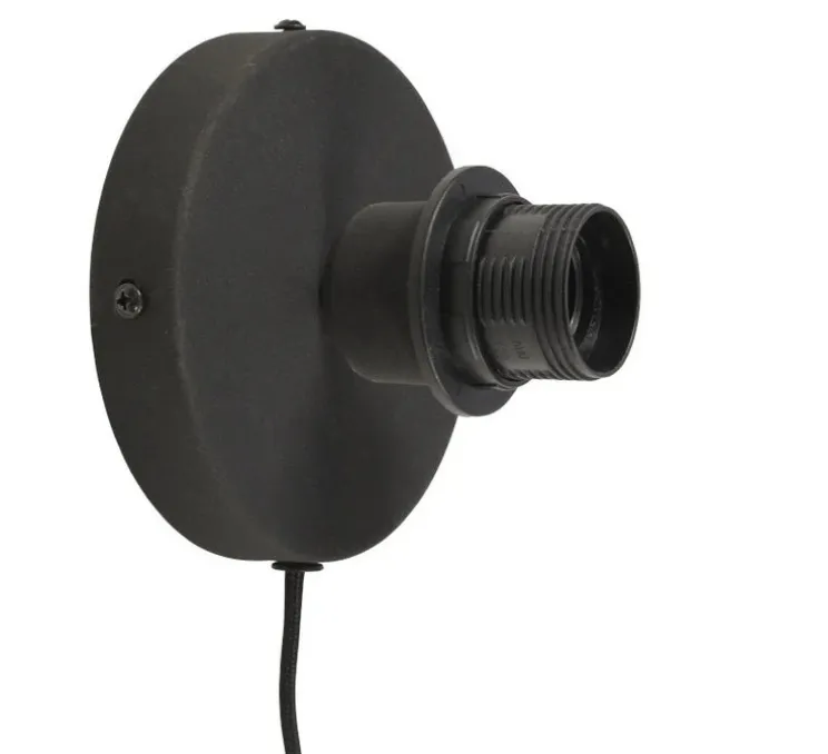 Applique murale, Bali S, naturel et noir, Ø44cm, H44cm - Good&Mojo