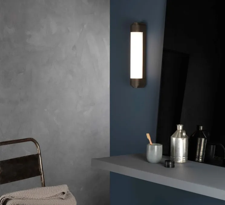 Applique murale, Belgravia 400 Led, bronze brossé, LED, dim, 3000k, 410 lm, L7,1cm, H40cm - Astro