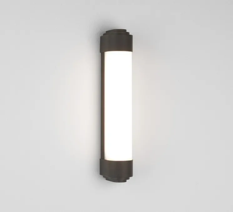 Applique murale, Belgravia 400 Led, bronze brossé, LED, dim, 3000k, 410 lm, L7,1cm, H40cm - Astro