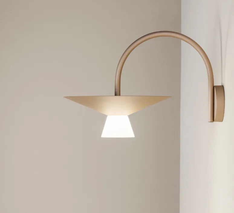 Applique*Estiluz Applique murale, Belt 4140, , 2700k, L51,3cm, H33,9cm - Champagne