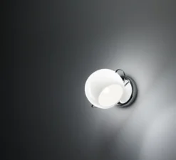 Applique*Fabbian Applique murale, Beluga D57, , L11,6cm, H9cm - blanc