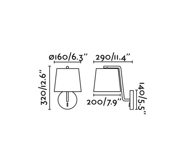 Applique murale, Berni, avec interrupteur, blanc, L16cm, H32cm - Faro