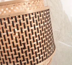 Applique murale, Bhutan L, Naturel, noir, Ø32cm, H27cm - Good&Mojo