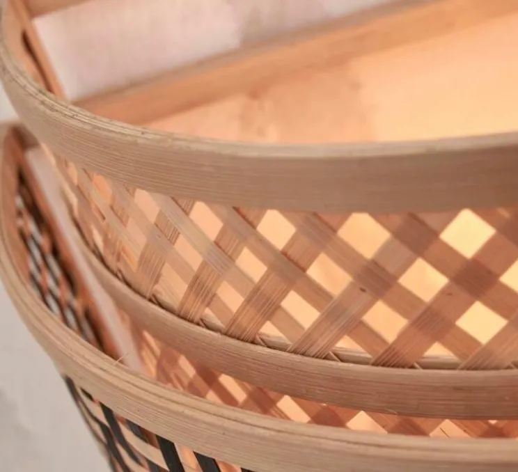 Applique murale, Bhutan L, Naturel, noir, Ø32cm, H27cm - Good&Mojo