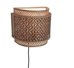 Applique murale, Bhutan L, Naturel, noir, Ø32cm, H27cm - Good&Mojo