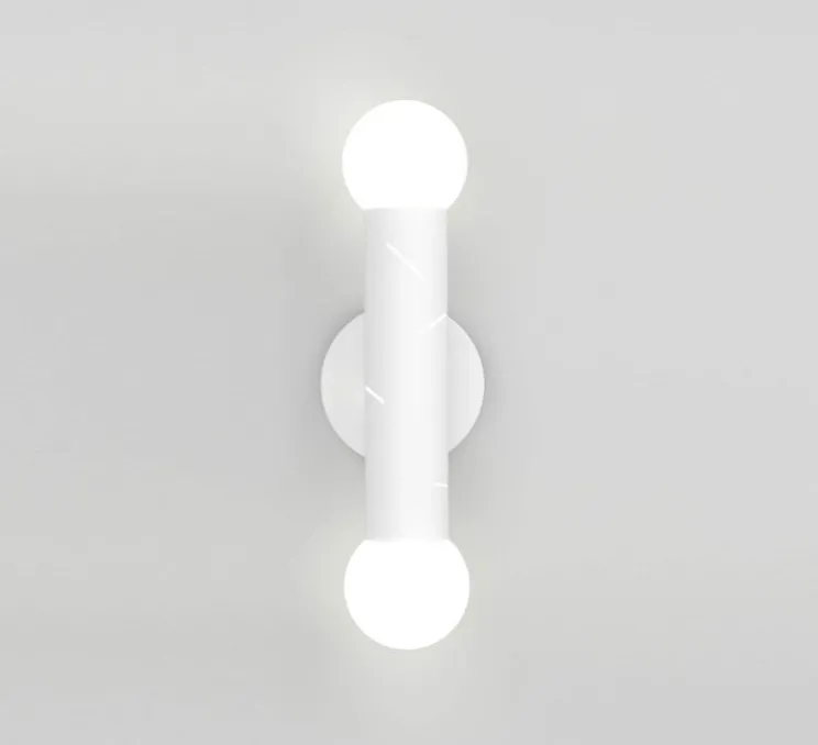 Applique murale, Birch double, blanc, L12cm, H40,5cm - Atelier Areti