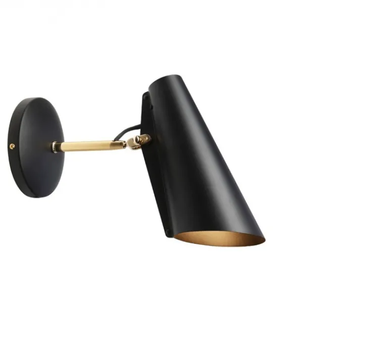 Applique*Northern Applique murale, Birdy Short, , LED, H19cm, L31,5cm - noir, laiton