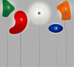 Applique murale, Bit 2, bleu, L18cm, H30cm - Foscarini