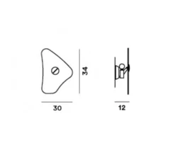 Applique*Foscarini Applique murale, Bit 4, , L30cm, H34cm - vert