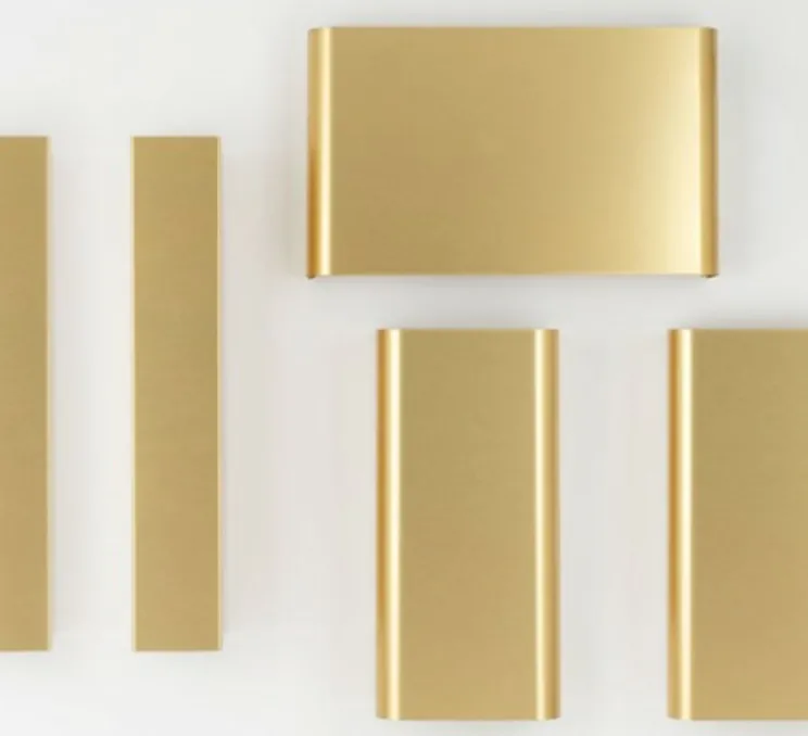 Applique murale, Bjorn 003, or, L5cm, H30cm - Zangra