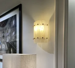 Applique*Eichholtz Applique murale, Blason single, , L22cm, H27cm - Albâtre