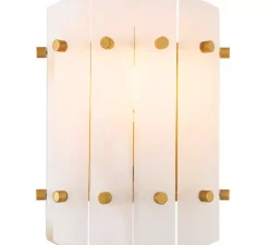 Applique*Eichholtz Applique murale, Blason single, , L22cm, H27cm - Albâtre