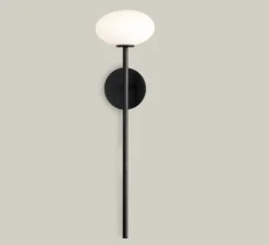 Applique*LEDS C4 Applique murale, Bloom, blanc & noir, IP44, LED, 2700K, 262 lm, Ø12,4cm, H45,5cm - blanc & noir