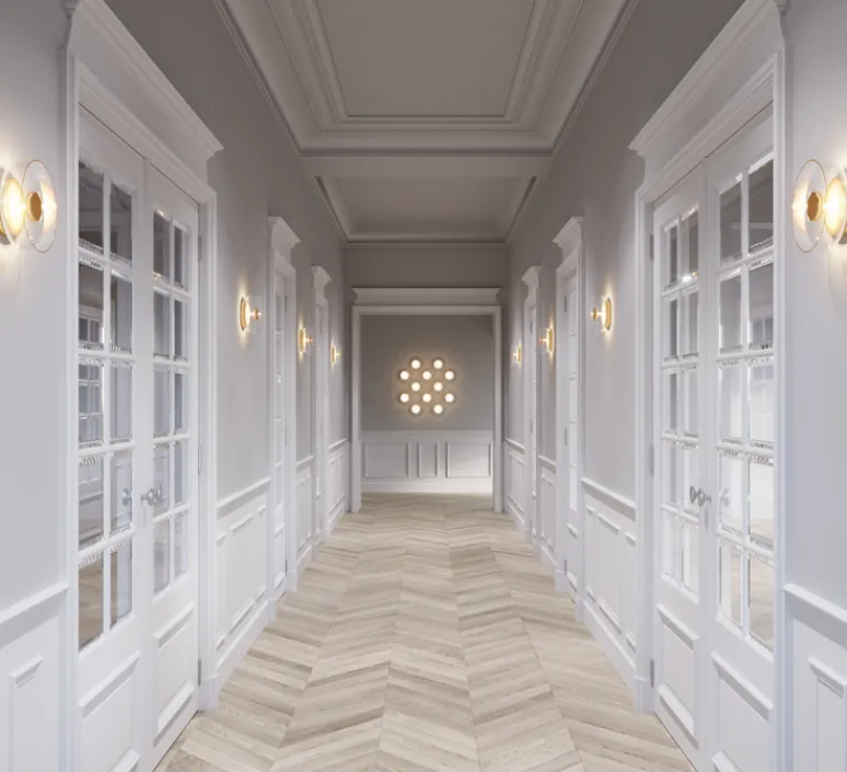 Applique*Nuura Applique murale, Blossi, , Ø23cm, H9cm - or, transparent