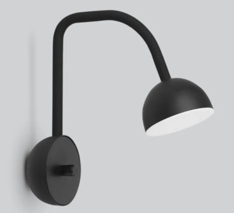 Applique*Northern Applique murale, Blush, , LED, L9cm, H28cm - noir